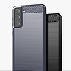 Carbon Case Flexible Cover TPU tok Samsung Galaxy S21+ 5G (S21 Plus 5G) fekete