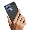 Carbon Case szilikon tok Motorola Edge 40-hez - fekete