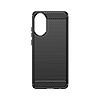 Carbon Case szilikon tok Oppo A78 4G-hez - fekete