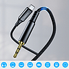 Choetech AUX006 USB-C / mini jack 3,5 mm-es kábel 1 m - fekete