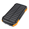 Choetech B658 Solar Power Bank 2x USB 10000mAh Qi 5W, fekete-narancs (B658)