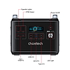 Choetech BS006 Super Mini 2000W töltő dokkoló fekete