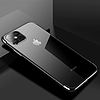 Clear Color Case Gel TPU Galvanizáló keret Borító iPhone 12 mini fekete készülékhez