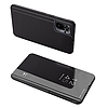 Clear View Case flip tok Xiaomi Redmi Note 11 Pro+ 5G (Kína) / 11 Pro 5G (Kína) / Mi11i HyperCharge / Poco X4 NFC 5G fekete