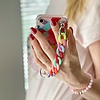 Color Chain Case gél rugalmas elasztikus tokvédő láncfüggővel iPhone XS / iPhone X többszínű készülékhez