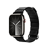 Crong Eclipse - Bőr mágneses szíj Apple Watchhoz 44/45/46/49 mm fekete (CRG-44ECL-BLK)