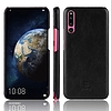 Crong Essential Cover - PU bőr tok Huawei P30 készülékhez fekete (CRG-ESS-HP30-BLK)