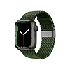 Crong Wave Band - Fonott szíj Apple Watchhoz 38/40/41/42 mm zöld (CRG-40WAV-GRN)