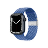 Crong Wave Band - Fonott szíj Apple Watchhoz 44/45/46/49 mm kék (CRG-44WAV-BLU)