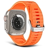 Dekódolt Ultra Traction szilikon szíj Apple Watchhoz 49 / 45 / 44 / 42 mm Gen 1-9 - SE - Orange