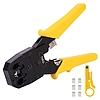 Deli Tools EDL2468 Krimpelő fogó Ethernet csatlakozókhoz 4/6 / 8P, RJ45 / RJ14 / RJ12 / RJ9, sárga