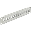 Delock 10 Keystone Patch Panel 12 Port grey (43309)