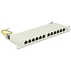 Delock 10 Patch Panel 12 portos Cat.6A 0.5 U szürke színű (43311)