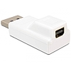 Delock Adapter Displayport male > Displayport mini female, fehér (65240)