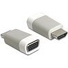 Delock adapter HDMI-A apa > VGA anya adapter, szürke (65472)