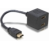 Delock Adapter HDMI apa > 2x HDMI anya (65056)