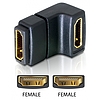 Delock Adapter HDMI female > HDMI female 90 down (65075)