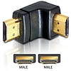 Delock Adapter HDMI male > HDMI male 90 le (65073)