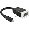 Delock Adapter HDMI-micro D dugó > VGA hüvely audióval (65589)