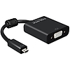 Delock Adapter HDMI Micro-D dugó > VGA hüvely audióval fekete (65558)