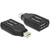 Delock Adapter mini Displayport-dugós csatlakozó > HDMI-csatlakozóhüvely (65552)