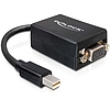 Delock adapter mini Displayport > VGA 15 pin anya - fekete (65256)