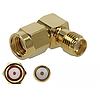 Delock Adapter RP-SMA-dugó apa SMA csatlakozóhüvely 90 10 GHz (89978)