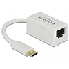 Delock Adapter SuperSpeed USB (USB 3.1 Gen 1) USB Type-C csatlakozódugóval > Gigabit LAN 10/100/100 (65906)