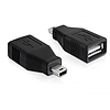 Delock Adapter USB 2.0-A female > mini USB male (65277)