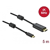 Delock Aktív USB Type-C - HDMI kábel (DP Alt Mode) 4K 60 Hz 5 méter hosszú (85972)