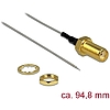 Delock Antenna Cable SMA jack bulkhead > open end tinned 1.37 , 94.8 mm thread length 10 mm (89600)