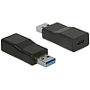 Delock Átalakító USB 3.1 Gen 2 A-típusú csatlakozódugó > USB Type-C típusú csatlakozóhüvely, aktív (65696)