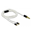 Delock Audio kábel 4,4 mm 5 tűs sztereo jack apa - 2 x MMCX apa 1,20 m (85846)