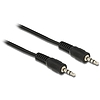 Delock audio kábel, DC jack 3.5 mm apa / apa, 2.5 m (84001)