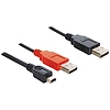 Delock Cable 2 x USB 2.0-A apa> USB mini 5-pin (83178)