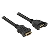 Delock Cable HDMI A anya > HDMI A anya panel-mount 25 cm (85100)