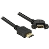 Delock Cable HDMI A apa> HDMI A anya panel-mount 110 angled 1 m (85103)