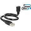 Delock Cable USB 2.0 Type-A male > USB 2.0 Micro-B female ShapeCable 0.35 m (83921)