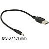 Delock Cable USB Type-A Plug Power > DC 3.0 x 1.1 mm male 27 cm (83793)