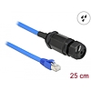 Delock Cat.6 vízhatlan RJ45 apa - RJ45 anya kábel tömszelencével (66808)