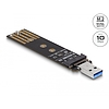 Delock Combo Converter M.2 NVMe PCIe vagy SATA SSD USB 3.2 Gen 2-vel (64197)