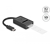 Delock Combo Converter M.2 NVMe PCIe vagy SATA SSD USB Type-C 10 Gbps sebességgel (64198)