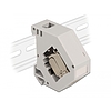 Delock DIN sín adapter Keystone modullal RJ45 anya Cat.6A LSA (86014)