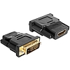 Delock DVI 24+1 pin apa > HDMI anya adapter (65466)