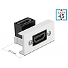 Delock Easy 45 HDMI modul 90 hajlított 22,5 x 45 mm (81304)