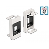 Delock Easy 45 Modul Keystone tartó 22,5 x 45 mm, fehér / fekete (81354)