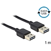 Delock EASY-USB 2.0-A apa > apa kábel, 1 m (83460)