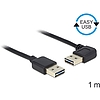 Delock EASY-USB 2.0-A apa > apa kábel, 90 -ban forgatott, 1 m (83464)