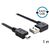 Delock EASY-USB 2.0 -A apa hajlított > USB 2.0 mini apa kábel, 1 m (83378)