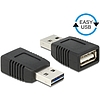 Delock EASY-USB 2.0-A apa > USB 2.0-A anya adapter (65520)